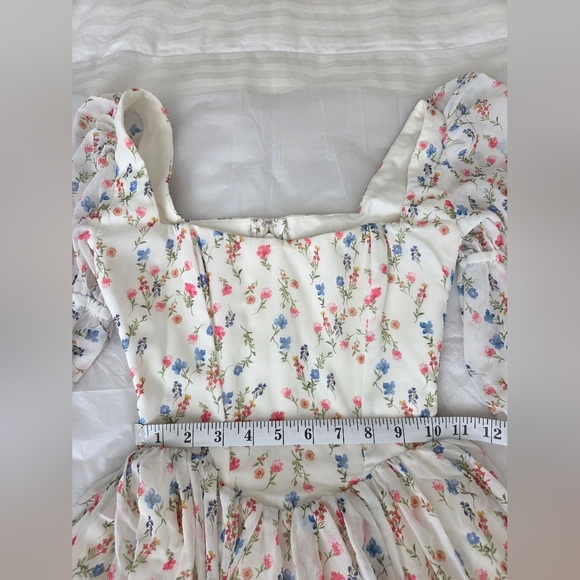 White Posy Print House of CB 'Sancia'-XS - Picture 9 of 16